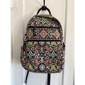 Vera Bradley‎ Sierra Large Backpack Multicolor Quilted Campus Pockets Beautiful